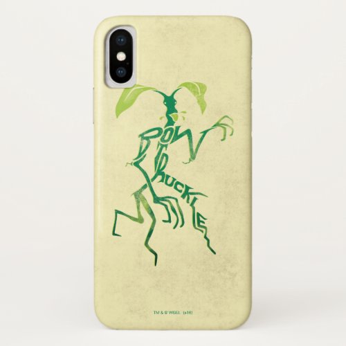 BOWTRUCKLEâ PICKETTâ Typography Graphic iPhone X Case