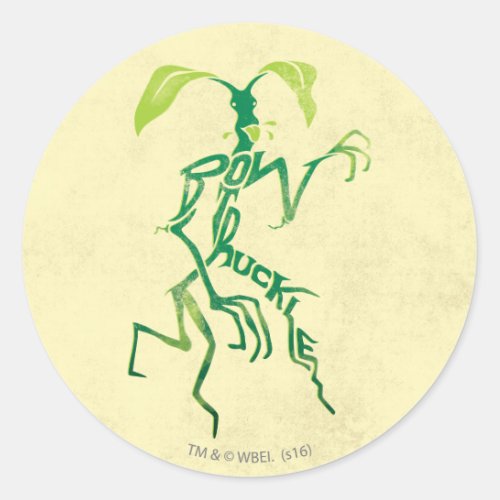 BOWTRUCKLE PICKETT Typography Graphic Classic Round Sticker