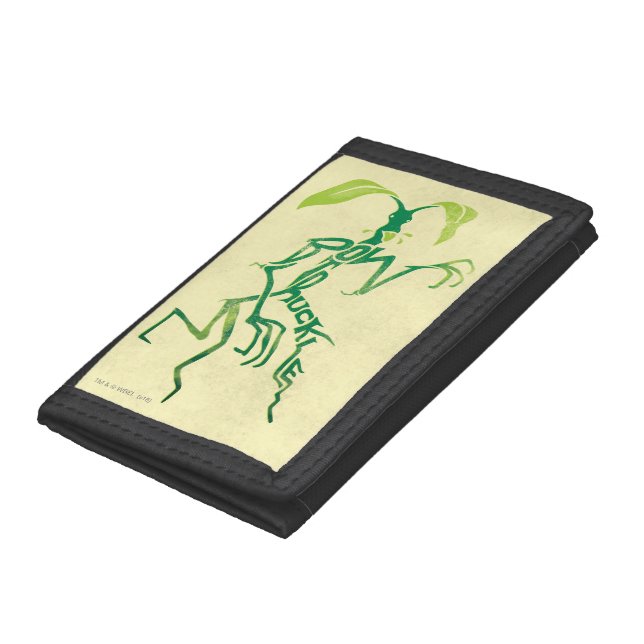 BOWTRUCKLE™ PICKETT™ Typography Graphic Tri-fold Wallet (Bottom)