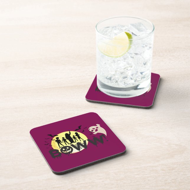 Boww!! – Spooky Surprise Halloween  Beverage Coaster (Right Side)