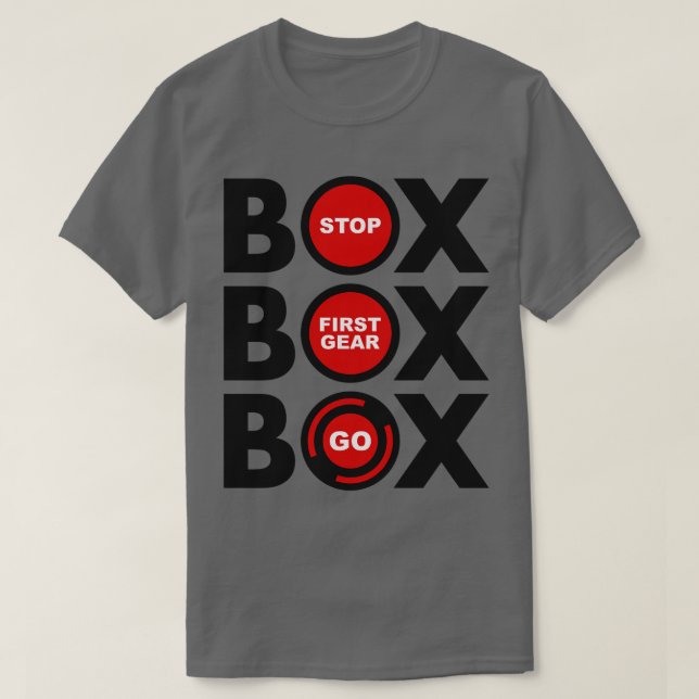 Box Box Box F1 Pitstop Lollipop Design T-Shirt (Design Front)