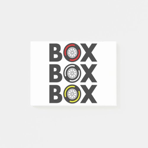 Box Box Box F1 Tyre Compound Design Post_it Notes