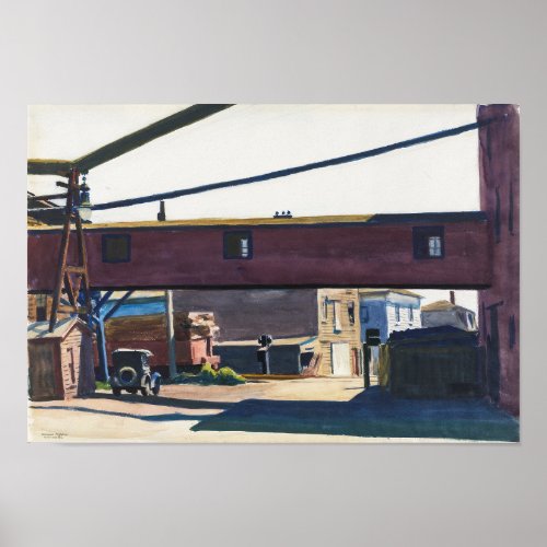 Box Factory Gloucester  Edward Hopper  Poster