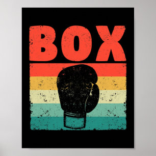 Box Glove Funny Boxing Gloves Boxer Fighting Poster