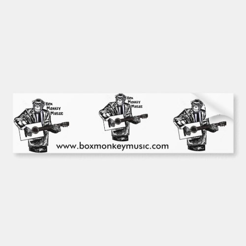 Box Monkey Bumper Sticker