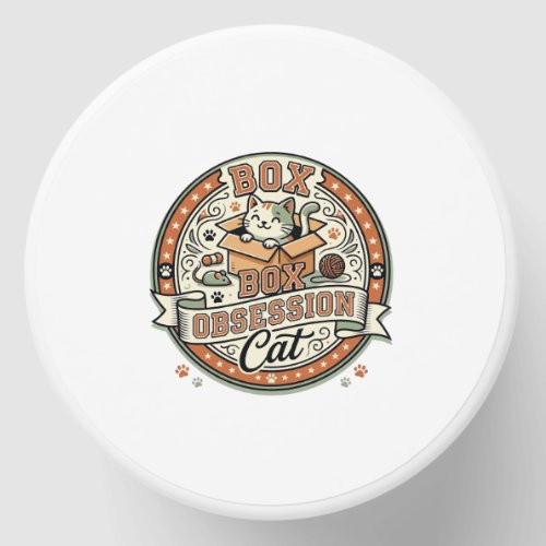 Box Obsession Cat Box Obsession Cat Vintage Vector Mini Candle Favors