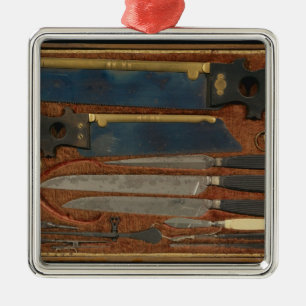 Box of anatomical instruments metal ornament