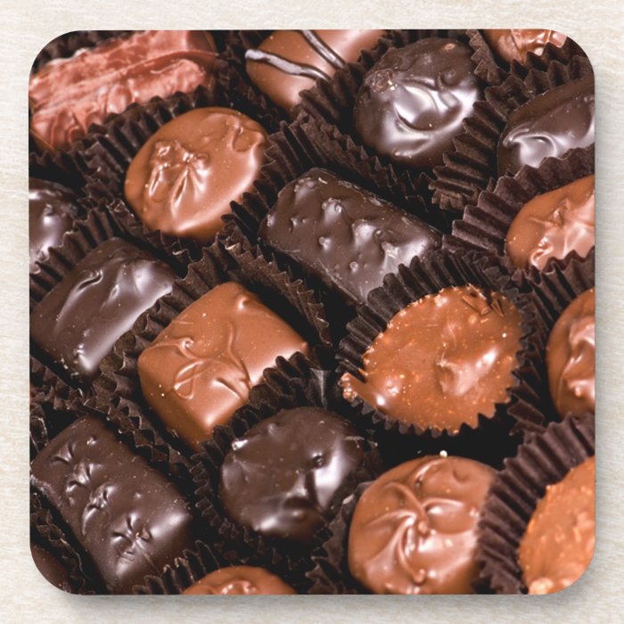 Box of Chocolate Candy Coasters