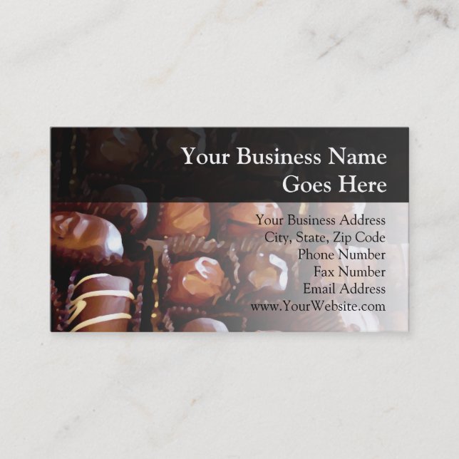 Box of Chocolates Business Card (Front)