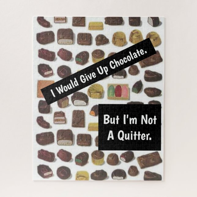 Box of Chocolates Funny Sarcastic Jigsaw Puzzle (Vertical)
