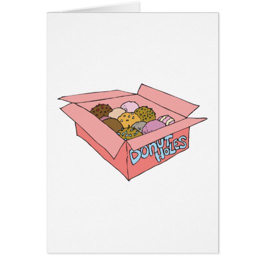 box of donut holes cards (Front)