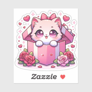 Box of Joy Kitten Sticker