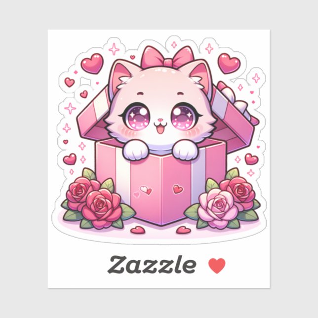 Box of Joy Kitten Sticker (Sheet)