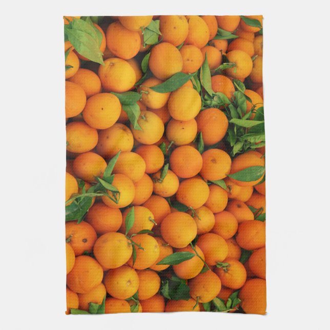Box of Juicy Oranges Towel (Vertical)