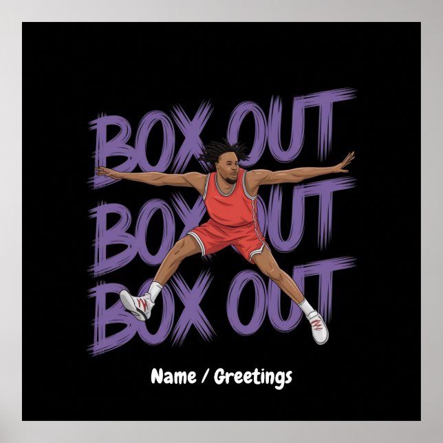 Box Out Box Out Box Out: Creative And Funny Takes Poster (Front)