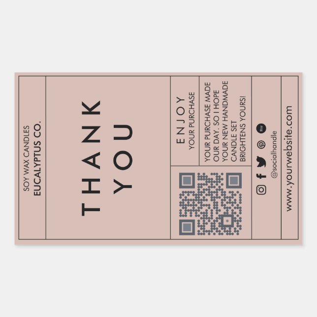 Box Sealing Stickers, Sealing Stickers, Packaging  Rectangular Sticker (Front)