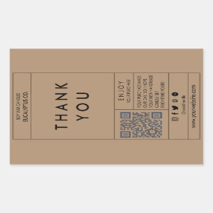 Box Sealing Stickers, Sealing Stickers, Packaging Rectangular Sticker