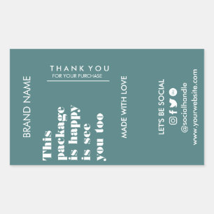 Box Sealing Stickers, Sealing Stickers, Packaging Rectangular Sticker