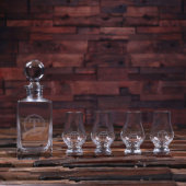 Box Set with Engraved Sniffer Glasses and Decanter (Front)