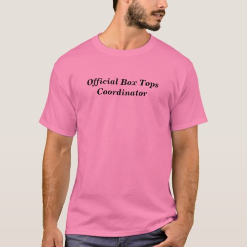 Box Tops Coordinator T_Shirt _ Front  Back