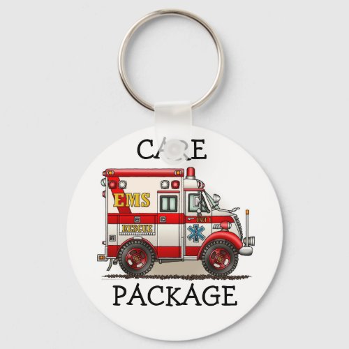 Box Truck Ambulance Keychain CP