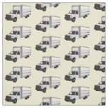 Box truck cartoon illustration fabric
