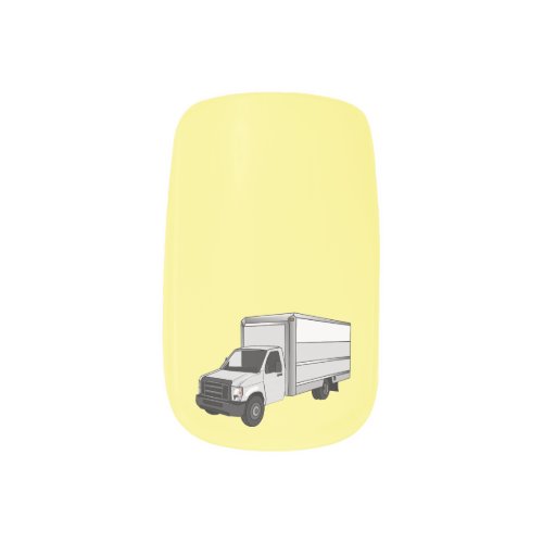 Box truck cartoon illustration minx nail art