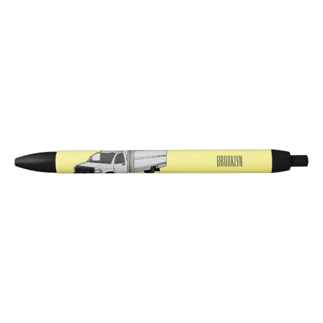 Box truck cartoon illustration pen (Front)