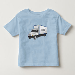 Box truck cartoon illustration toddler t-shirt