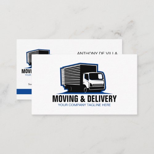 Box Truck Moving  Delivery  Junk Haul Service Bu Business Card