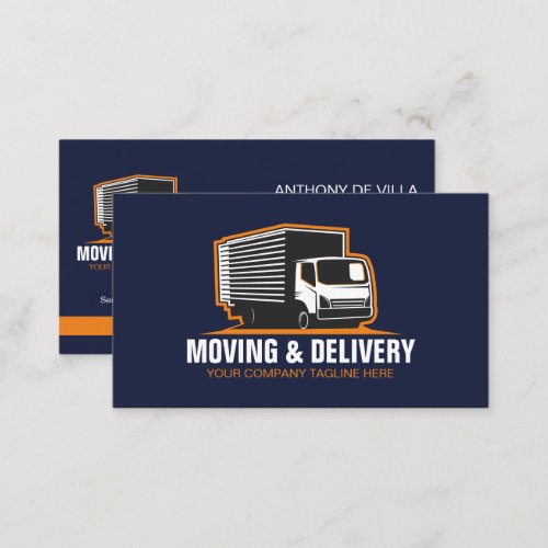 Box Truck Moving  Delivery Service Company Business Card