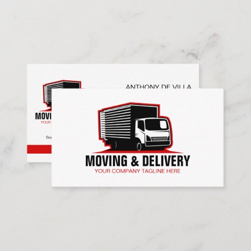 Box Truck Moving  Delivery Service Haul Company Business Card