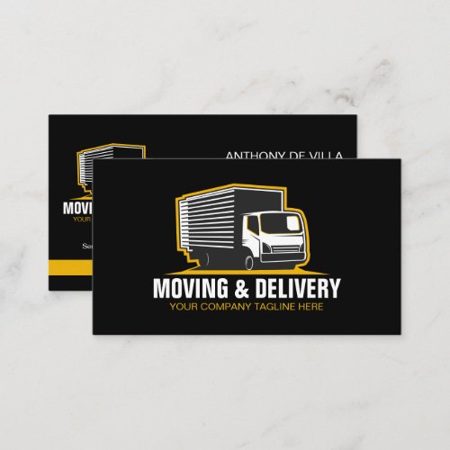 Box Truck Moving Hauling Delivery Service Company  Business Card