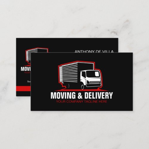 Box Truck Moving  Hauling Service Company Busines Business Card