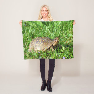 Box Turtle Fleece Blanket