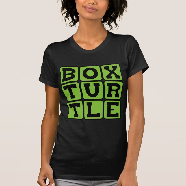 Box Turtle, Shelled Reptile T-Shirt (Front)