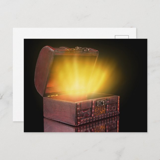 Box with treasures postcard (Front/Back)