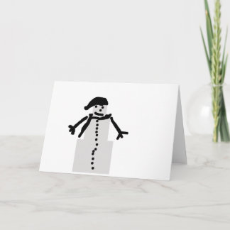 boxed snowman holiday card