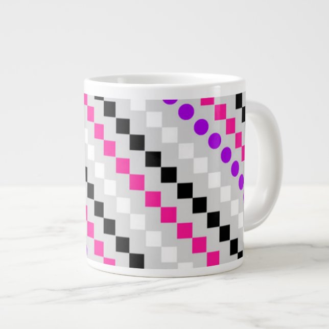 Boxed Stripe 2014 Large Coffee Mug (Front Right)