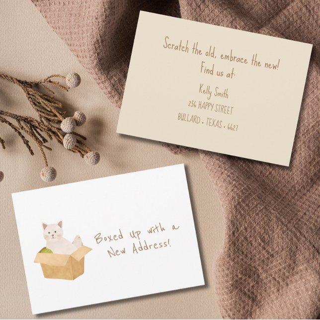 Boxed Up with a New Address! Cat Moving Announcement (Creator Uploaded)