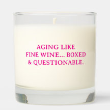 Boxed Wine Candle – Hilarious Aging Birthday Gift.
