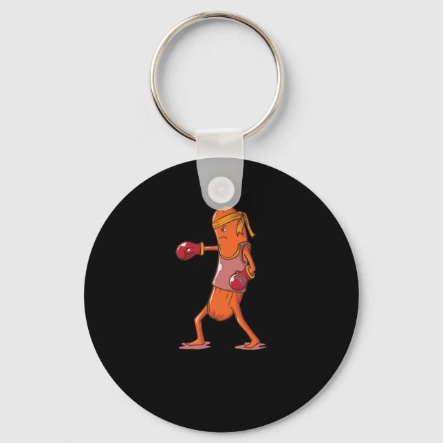 boxende Wurst kämpft in der MMA Keychain (Front)