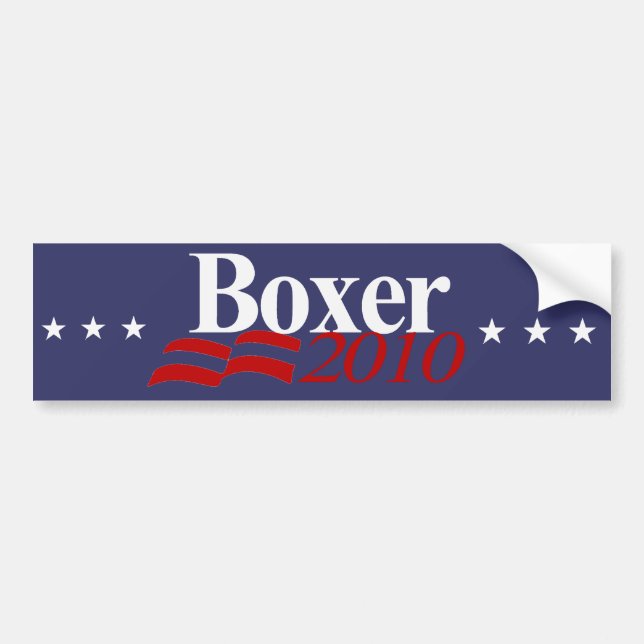 Boxer 2010 bumper sticker (Front)