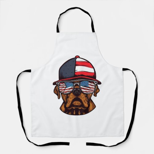 Boxer 4th of July Apron