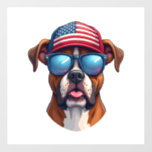 Boxer 4th of July Wall Decal
