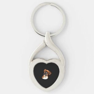 Boxer A Beautiful Boxer Head Tilt Classic T-Shirt Keychain