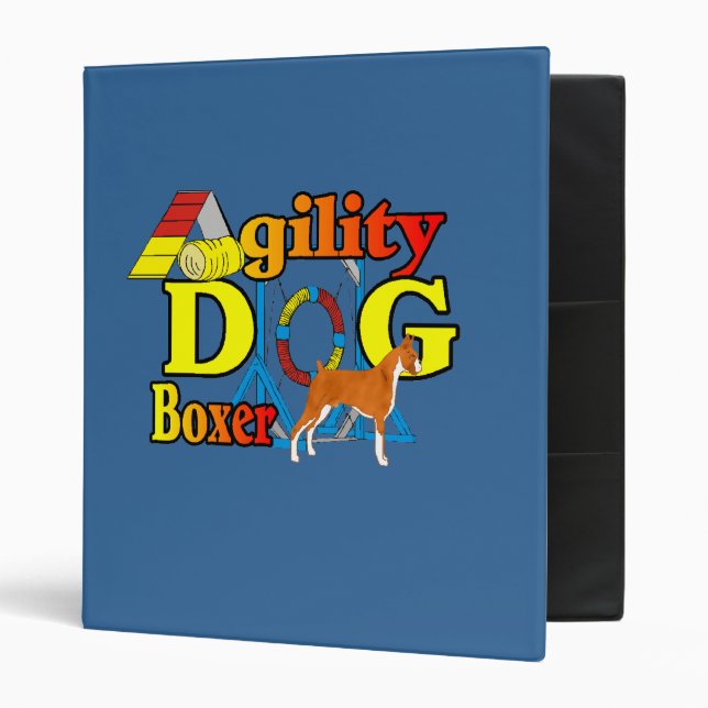 Boxer agility 3 ring binder (Front/Inside)