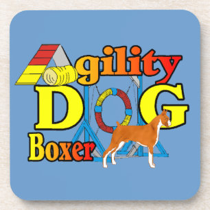 Boxer agility beverage coaster