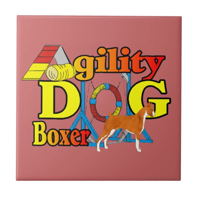 Boxer agility ceramic tile (Front)