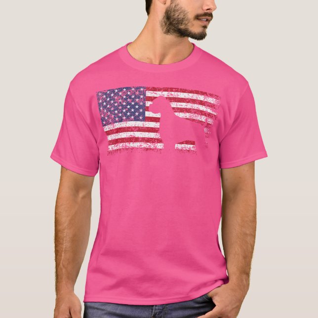 Boxer American Flag I Love My Boxer T-Shirt (Front)